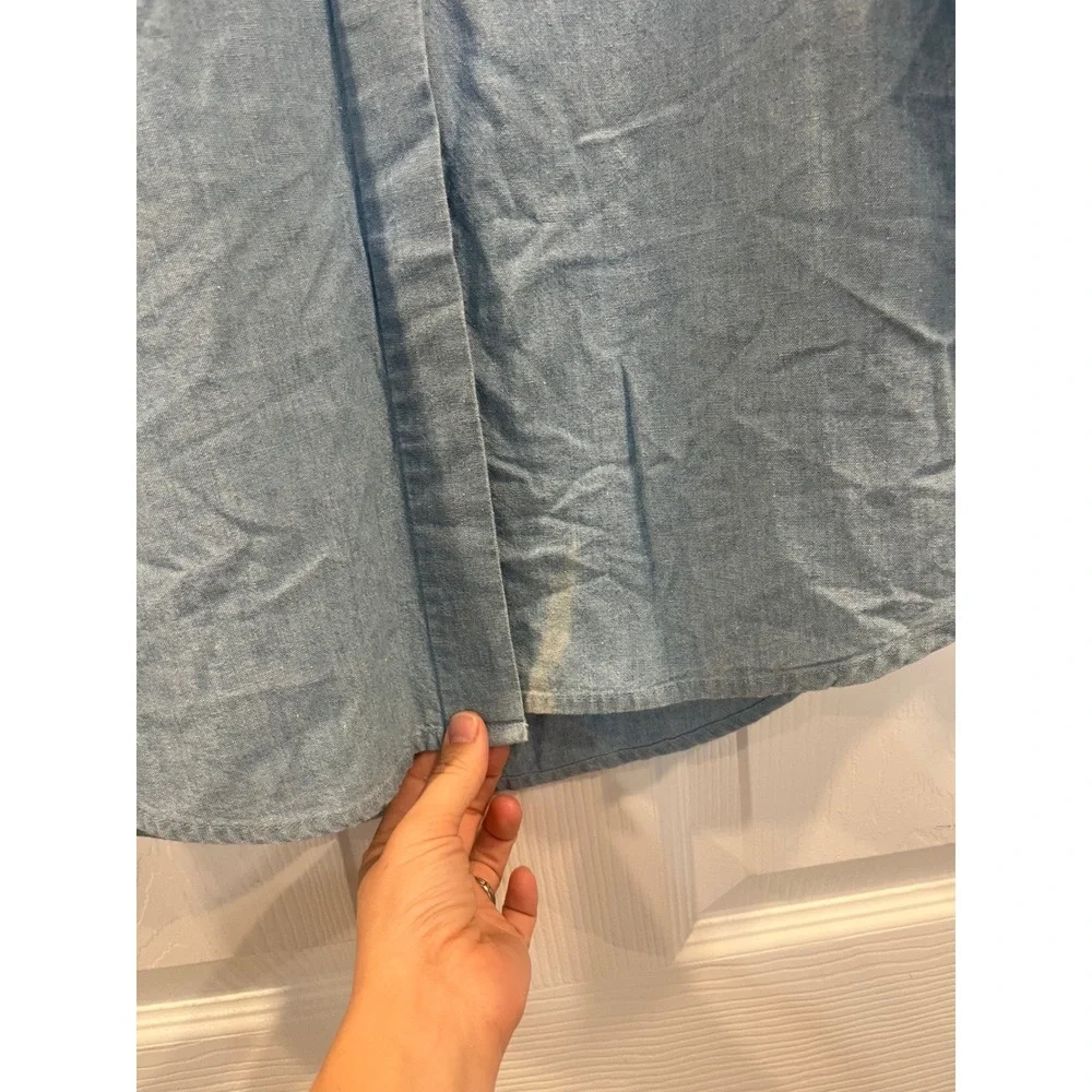 Vintage Disney store Maria Aristocats denim button-down embroidered S - Picture 6 of 6